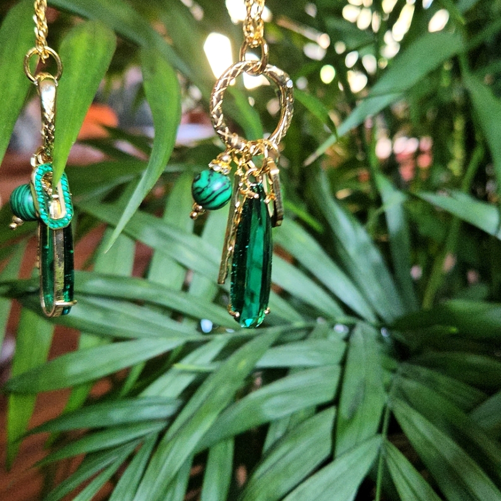 SUPER SALE!! Charm Necklace with Snake Gate Clasp and Gold-Filled Chain - Picture 4 of 4
